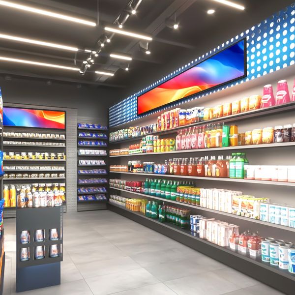 CH Shelf Edge TFT Stretched Bar LCD Display Digital Signage & Advertising Player Screen