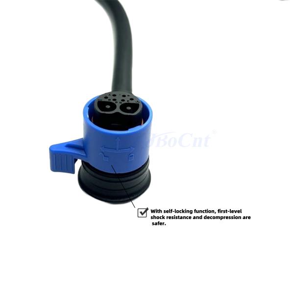 IP67 Waterproof Plug Connector DM30 2+6 Pin Male Female Cable Panel Mount Male Cable Assembly