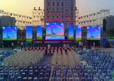 Full Color Led Wall Screen Display Outdoor , Led Video Wall Panels 10mm Dot Pitch