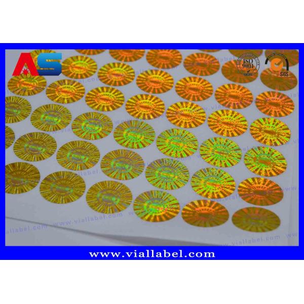 VOID Round Pharmaceuticals Holographic Adhesive Sticker Labels Anti Fake 3d hologram sticker