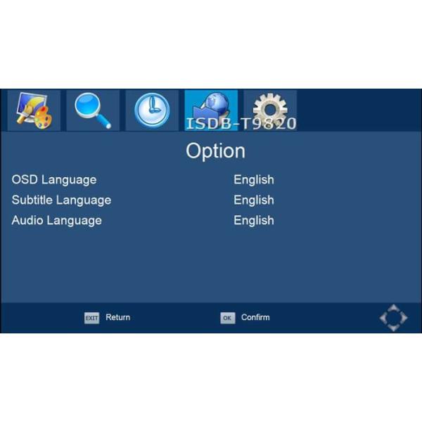 ISDB-T9820 Car ISDB-T Two tuner Two Antenna HD MPEG4 TV receiver for Brazil Peru Chile Costa Rica