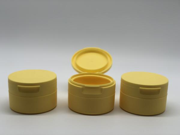 2.65Oz/75g Empty Cosmetic Jar Packaging PP Plastic Cosmetic Jar With PMMA Round Cylinder