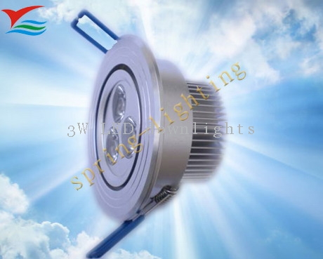 Aluminium 3W 50 - 60HZ IP50 LED down light fixtures for Display Case Lighting