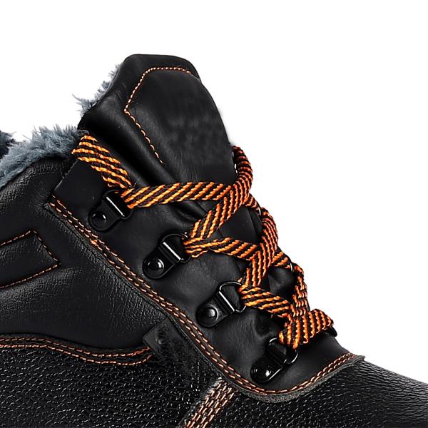 Oil Resistant Black Embossed Cow Leather Shoes Durable Stylish Goods