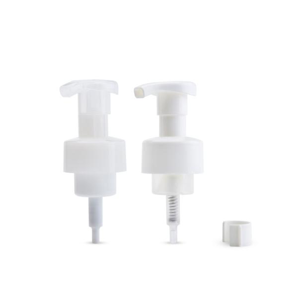 Clear White Foaming Soap Pumps Lightweight 40/410 Secure Clip