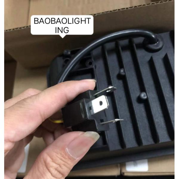 Red Blue Flash 12V White Color Rectangle Universal Car Truck Work Lights