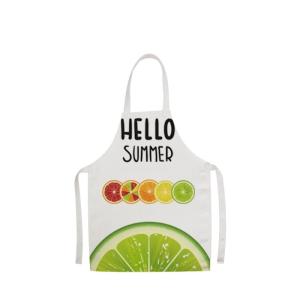 300G And 380G Sublimation Blank Linen Apron With Rolled Edge And Vertical Edge