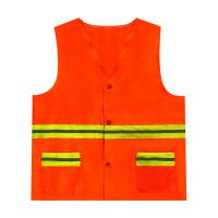 Vestes de sécurité réfléchissantes personnalisées Veste de sécurité orange avec poches