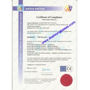 9090 EYEWEAR CO.,LTD. Certifications