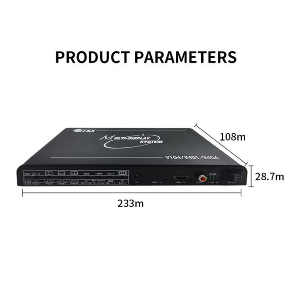 BIT-MV-4K60-401 4K60 Multi Viewer HDMI Video Wall Controller with 4 HDMI Inputs and Seamless Switching