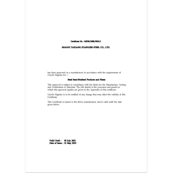 ShanXi TaiGang Stainless Steel Co.,Ltd