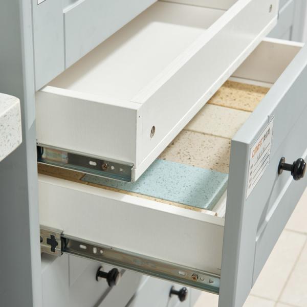 MDF Melamine Board D600mm Modular Kitchen Cabinets For Home Improvement