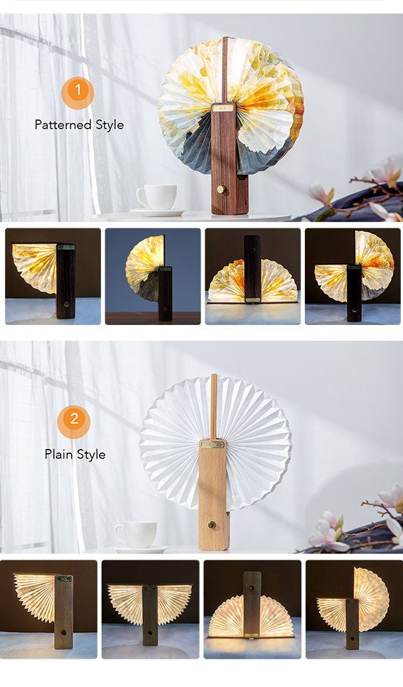 ROHS 1700mah 3D Led Paper Book Lamp Nightlight For Bedroom Lighting