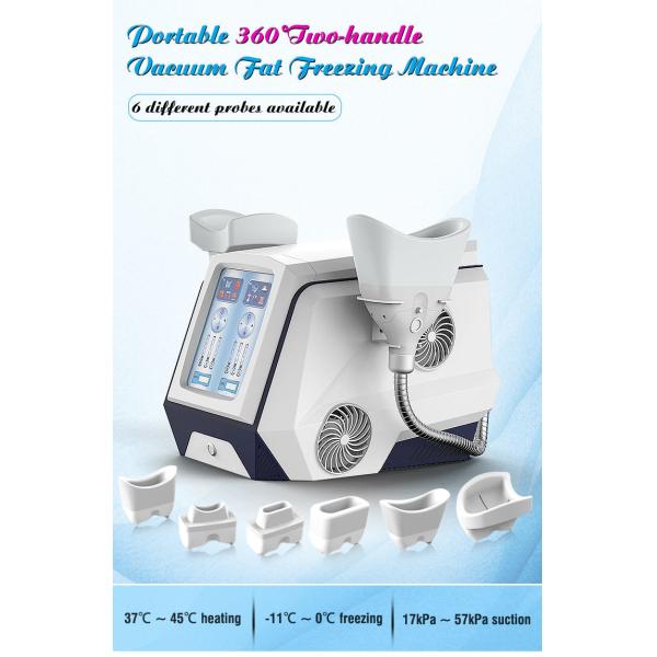 ISO90 1000W Cryolipolysis Slimming Machine Two Handle 6 Heads