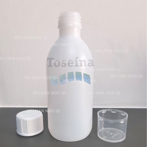 Freight Cost Pay 250ml 8oz HDPE Pharmaceutical Empty Syrup Bottles Toseina 2mgml Oral Solution Packaging Plastic Bottle