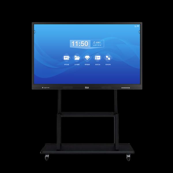 85 Inch 4K Smart Board with Camera Microphone Wireless Screen Share Interactive Whiteboard for Meeting Room Factory