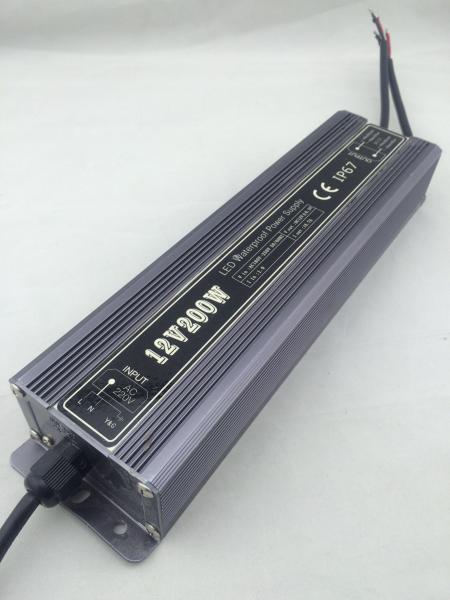C.C. impermeável exterior 12V 200W da fonte de alimentação do diodo emissor de luz da tensão constante