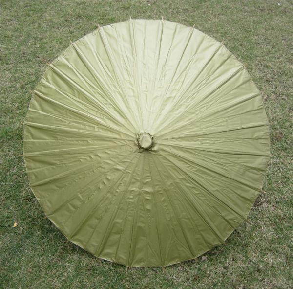 Wedding Party Chinese Paper Parasols Umbrella Solid Color 57cm Length 42cm Radius