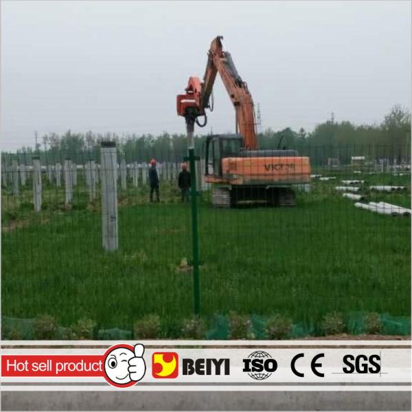 300mm PC  pipe pile excavator hydraulic high frequency vibratory pile hammer/driver