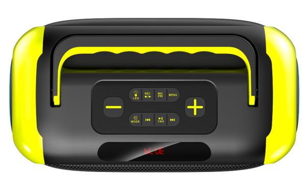 Double 4-inch 50W Portable Party Speaker Bluetooth and LED Lighting with Long-Lasting Battery and Bluetooth Connectivity