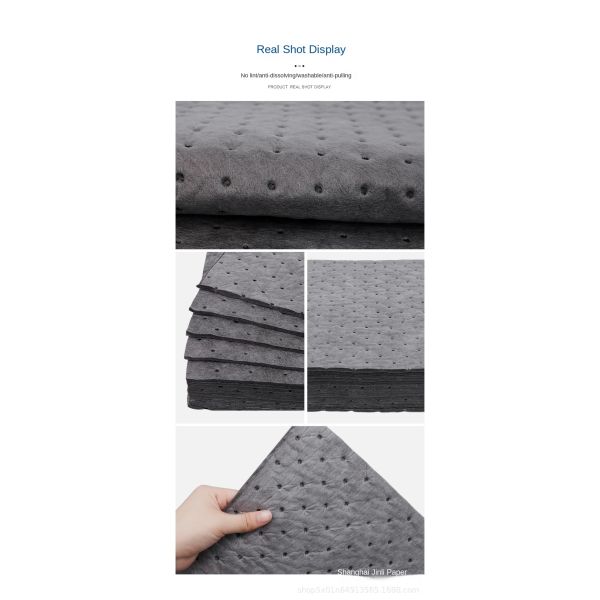 KILINE 30% Discount Gray Carbon Fiber Fabric Woven Pressure Point Adsorption Eco-Friendly Industrial Cleaning Paper