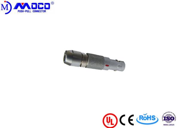 00B Series M7 Miniature 4 Pin Connector , Quick Release Cylindrical Connectors