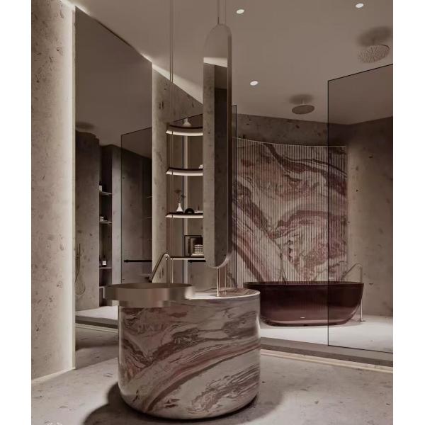 Italie Monica Marbre rouge pierre naturelle de luxe pour les murs et les applications de sol de luxe