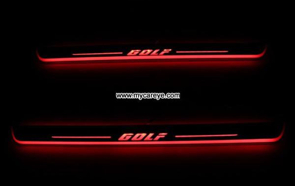 Volkswagen VW Golf Water proof Welcome pedal auto light sill door pedal