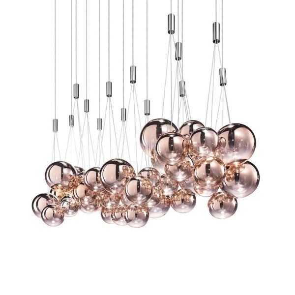 Royal Glass Ball Pendant Lamp Burst Multi-Light Pendant（WH-AP-608）