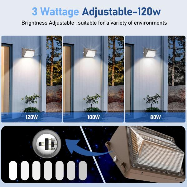 Lâmpadas de parede LED tradicionais para exterior à prova d'água IP65 16800Lm