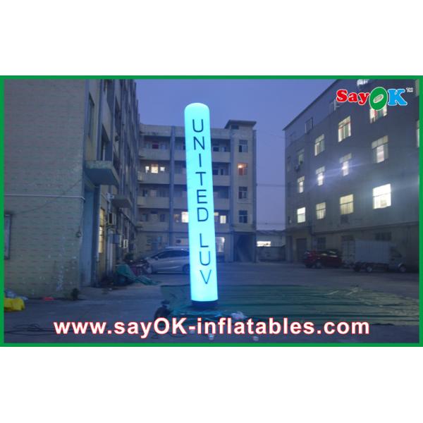 Белое портативное раздувное украшение освещения для арендного дела