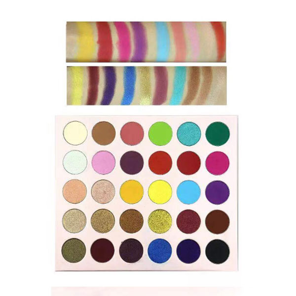 Private Label Pressed Powder 30 Color Pink Box Makeup Eyeshadow