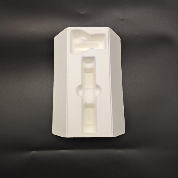 High-end Split-type Electric Razor Paper Pulp Molding Packaging Base - Eco-friendly Plant Fiber, Sugarcane Pulp, Dry-pressed, Drop-resistant & Shockproof