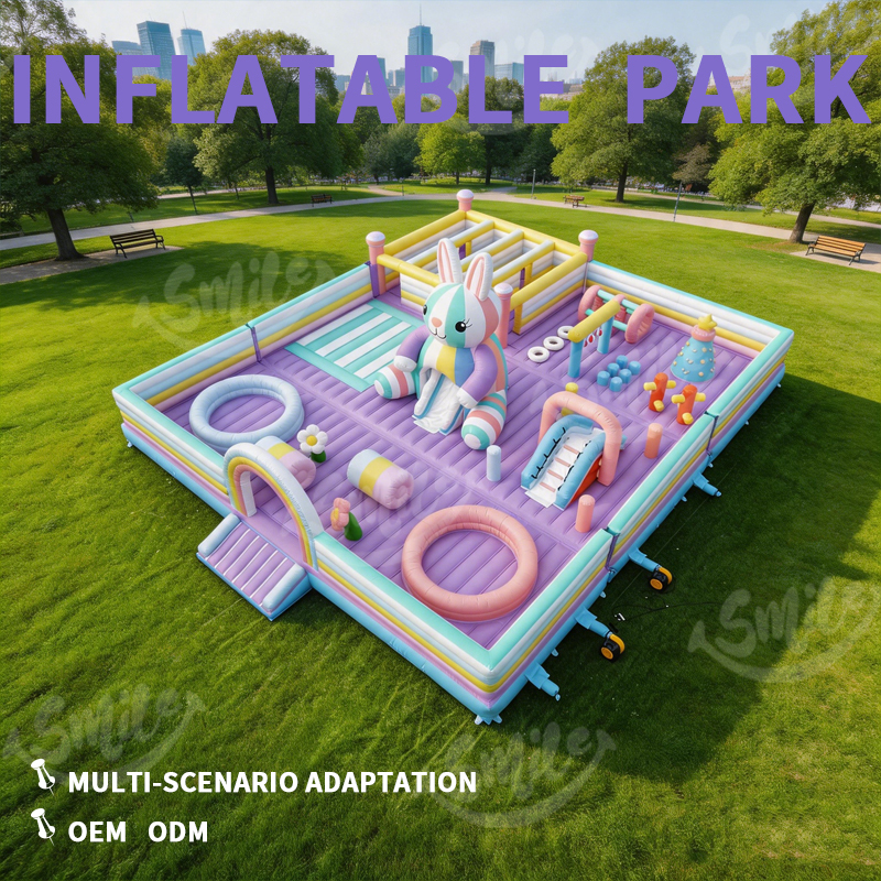 Custom Bunny Inflatable Soft Play Set Indoor Toddler Playground Equipment Soft Play Bouncer for Kids Party Events Rental