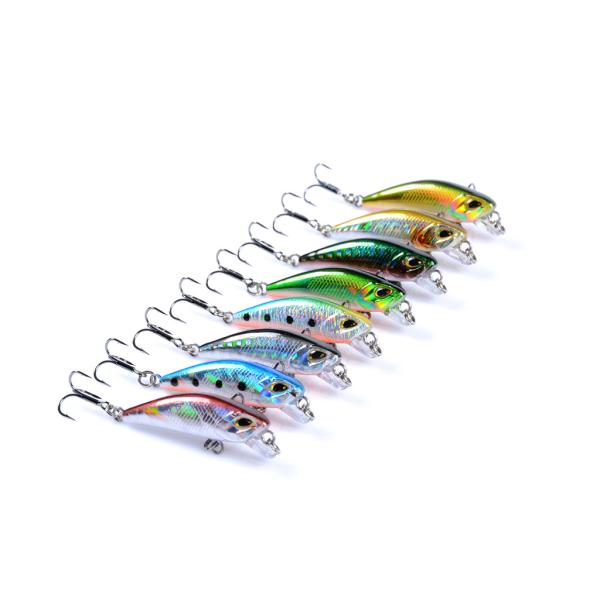 Submerged Minnow Fishing Lures Baits Warped Bass 4.7cm / 3.7g