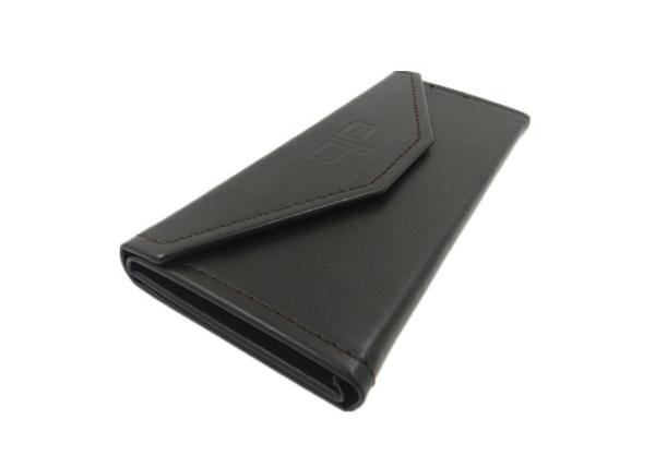 Triangle Folding Glasses PU Leather Case Sunglasses Protector Holder Box Cover Black