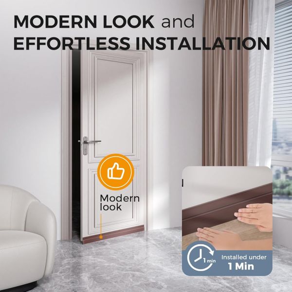Door Draft Stopper with Soundproof Weather Stripping Single Sided Adhesive Door Sweep and Blocker