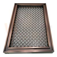 A grade PVD da forma do rombo colore Mesh For Home Decoration de aço inoxidável decorativo