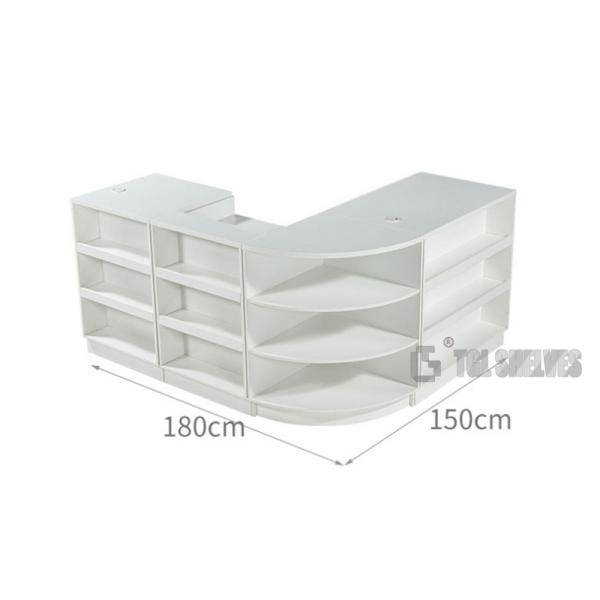 Стол кассира бакалейной лавки MDF ориентированной на заказчика кассы супермаркета деревянный