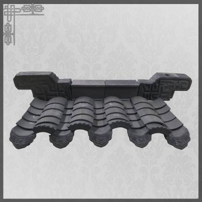 Ancient Unglazed Chinese Clay Roof Tiles Japanese Building Mosque Grey Ceramic