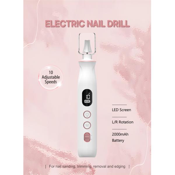 Electric Manicure Professional 10 in 1 Portable Pedicure Nail File Set Nail  Polisher