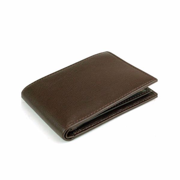 Leisure Style Black PU Leather Wallet Waterproof For Money / Credit Card