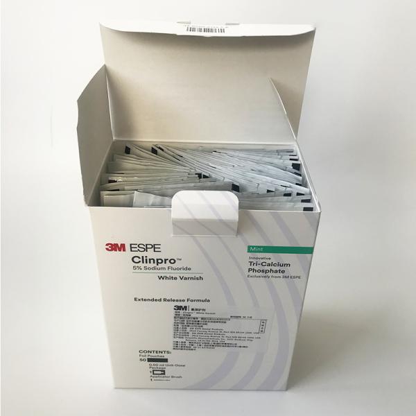 3M ESPE Dental Light Cure Unit 5% Sodium Fluoride White Varnish Mint Flavor