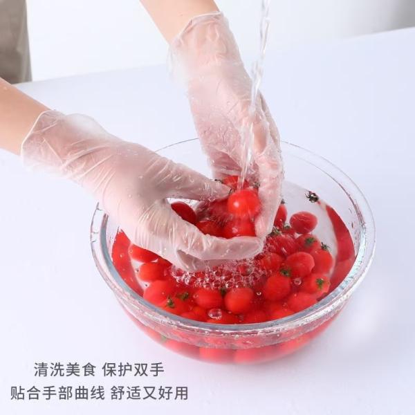 Vinyle Disposable Glove ideal for food work ensuring hygiene safety and comfort in various food processing environments