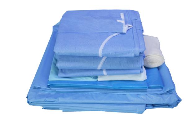 Nonwoven Sterile  Disposable Surgical Packs With PE Laminated Customized Sizes