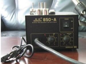 45W Digital Soldering Station , Quick 850a Hot Air Gun Soldering SMD Rework Station