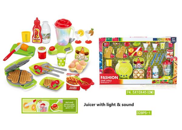 Food Cooking Kitchen Set Role Pretent Children's Play Toys W / Blender Pot 38 Pcs