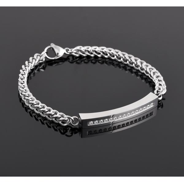 Nice CZ Stone Crystal Memorial Ashes Urn Bracelet Keepsake Cremation Bangle Gift Occasion