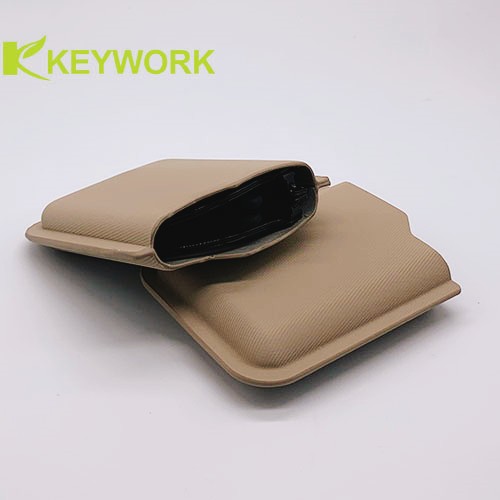 Les lunettes de soleil pliables ultra minces à la mode de caisse de lunettes de soleil gainent le cuir d'unité centrale d'ECO