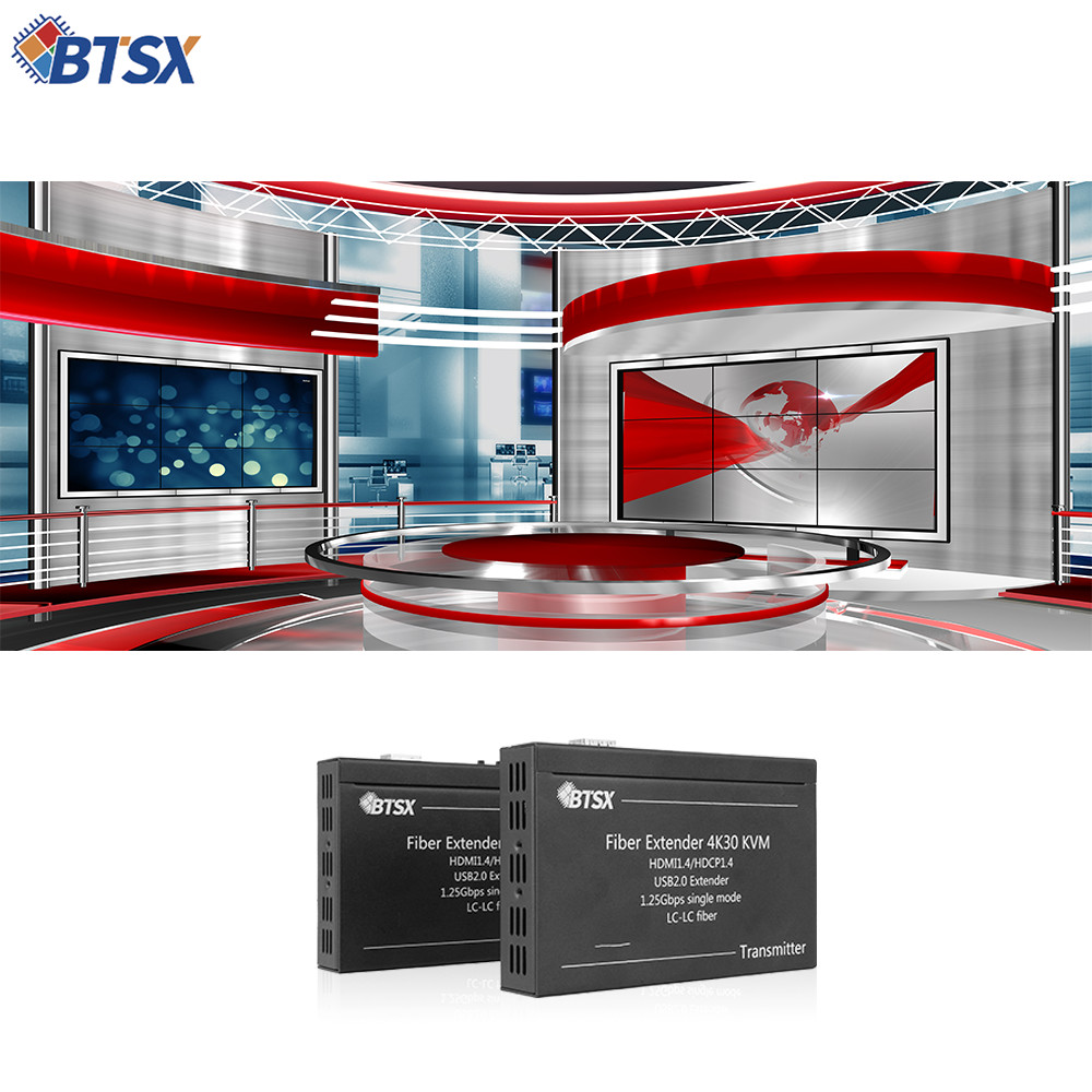 Продолжитель волокон HDMI с нулевой задержкой 20 км высокоскоростной передачи KVM